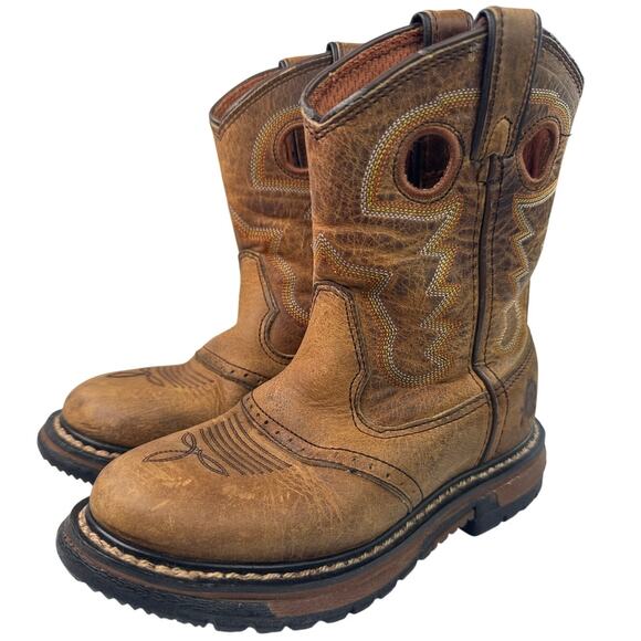 Rocky Original Ride Branson Saddle Rope little kids Western Boot Size 12.5 - Picture 1 of 9